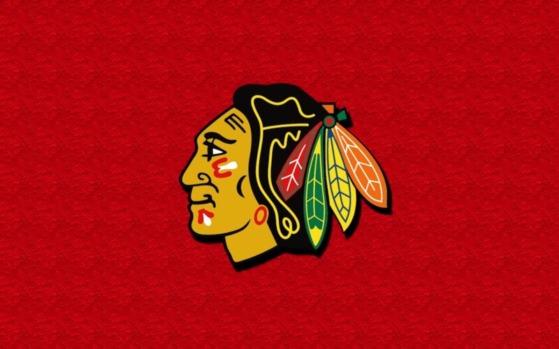 Chicago Blackhawks Logo — Red, Bold, Vector Art, Feather Headdress