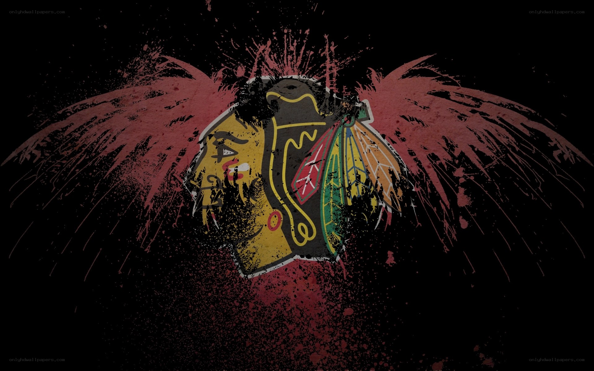 Chicago Blackhawks logo with wings