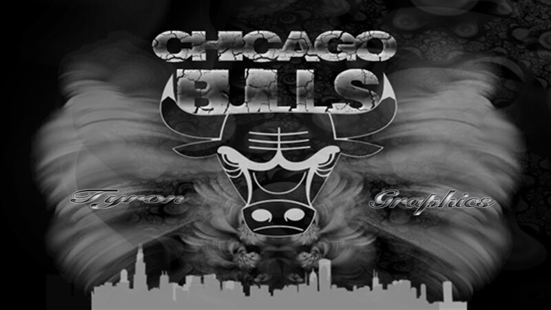 Chicago Bulls Logo — Black