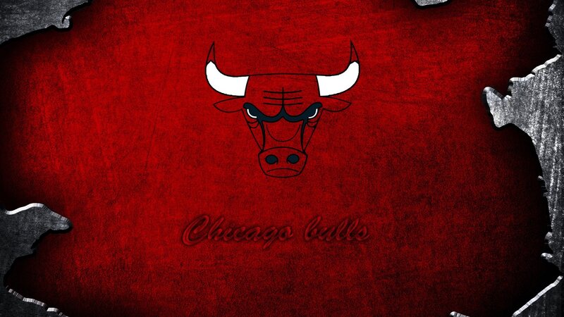 Chicago Bulls Logo — Red, Bold, Digital Art