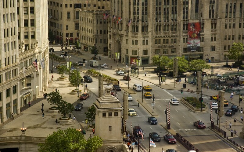 Chicago City Intersection