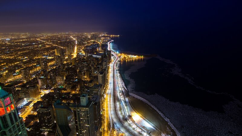 Chicago Cityscape at Night