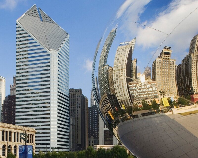 Chicago Cloud Gate Sculpture — Blue, Urban