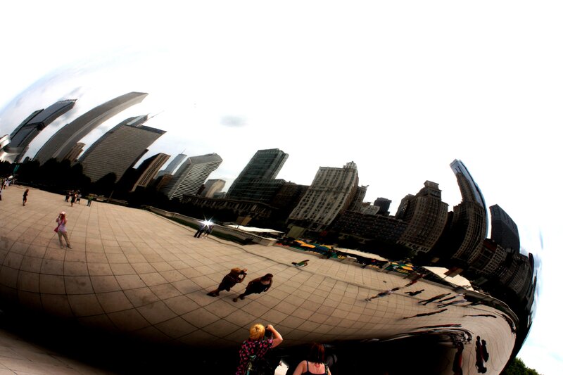 Chicago Cloud Gate Sculpture — Gray
