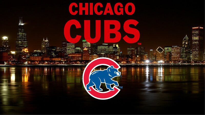 Chicago Cubs at night