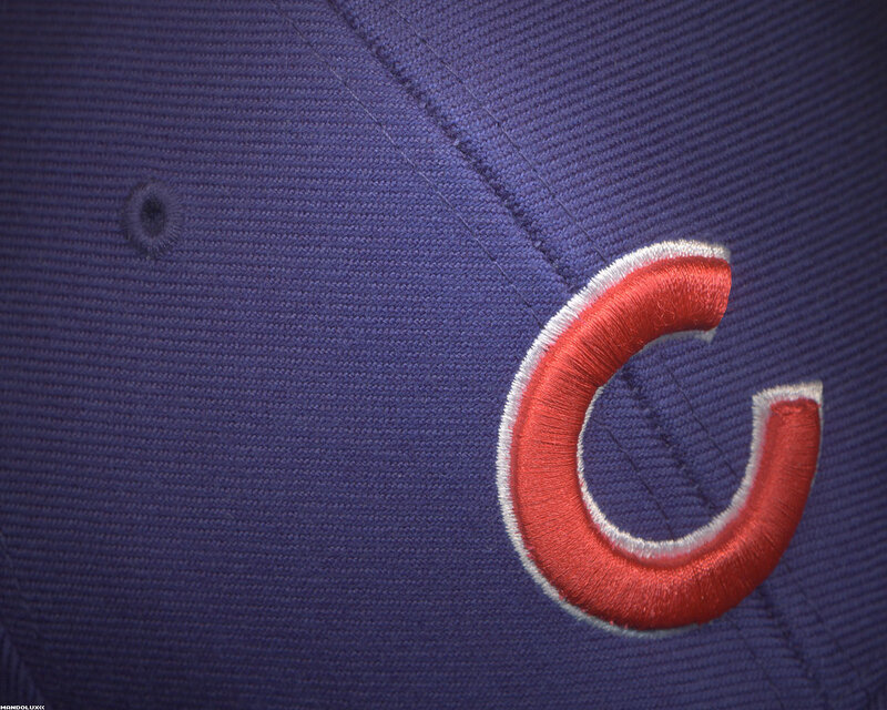Chicago Cubs logo on cap