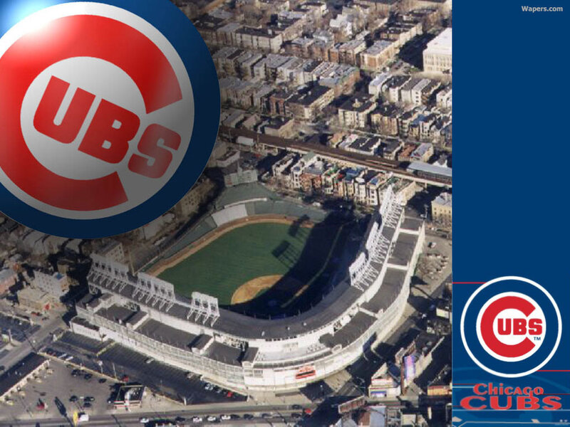 Chicago Cubs stadium aerial view