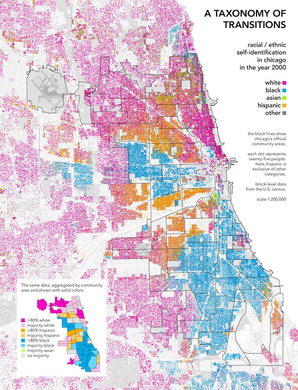 Chicago racial demographics map