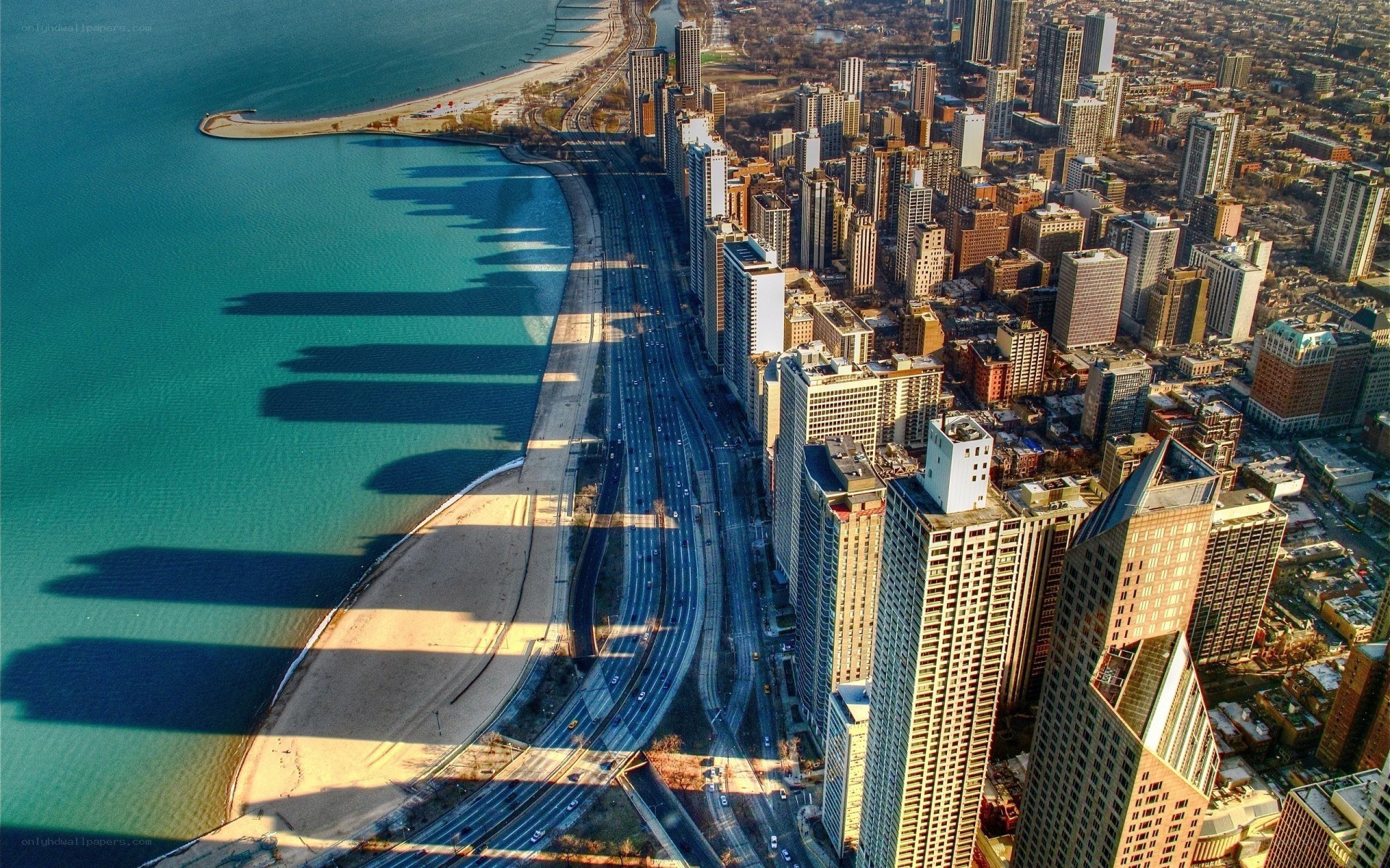 Chicago skyline and lakefront