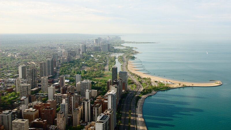 Chicago skyline and lakefront