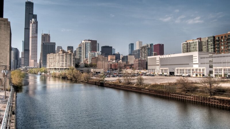 Chicago Skyline and River