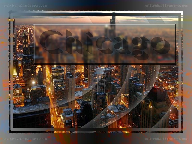 Chicago skyline at dusk