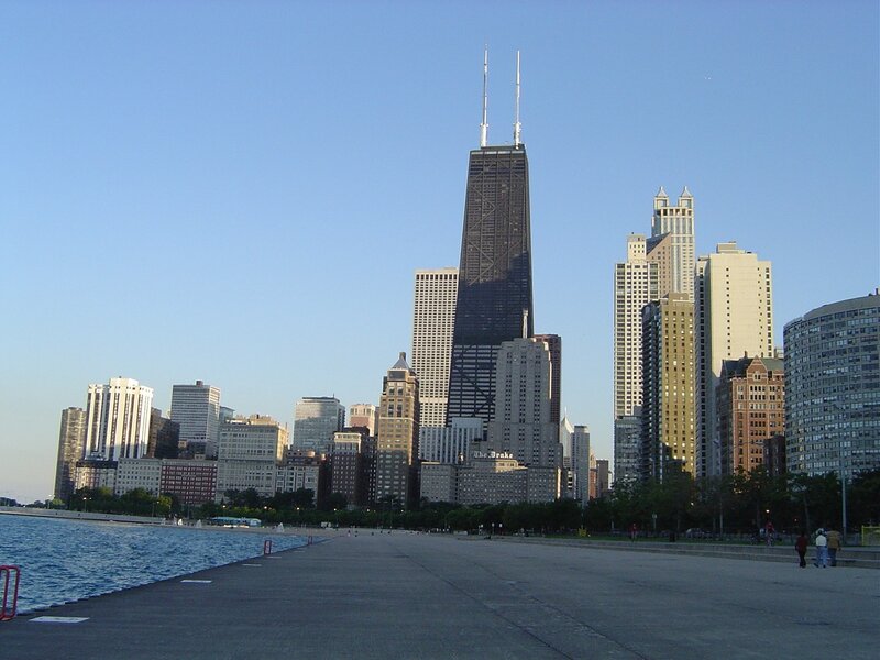 Chicago Skyline — Blue, Calm