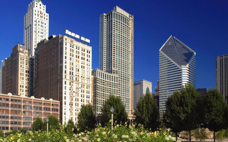 Chicago Skyline — Blue, Serene, Afternoon, Photograph