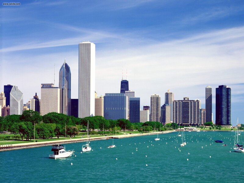 Chicago Skyline — Blue, Serene, Afternoon