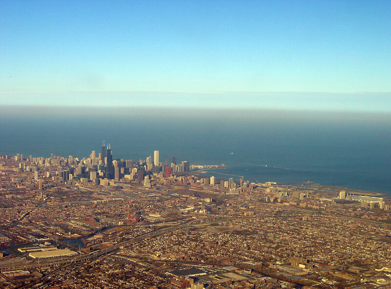 Chicago Skyline — Blue, Serene