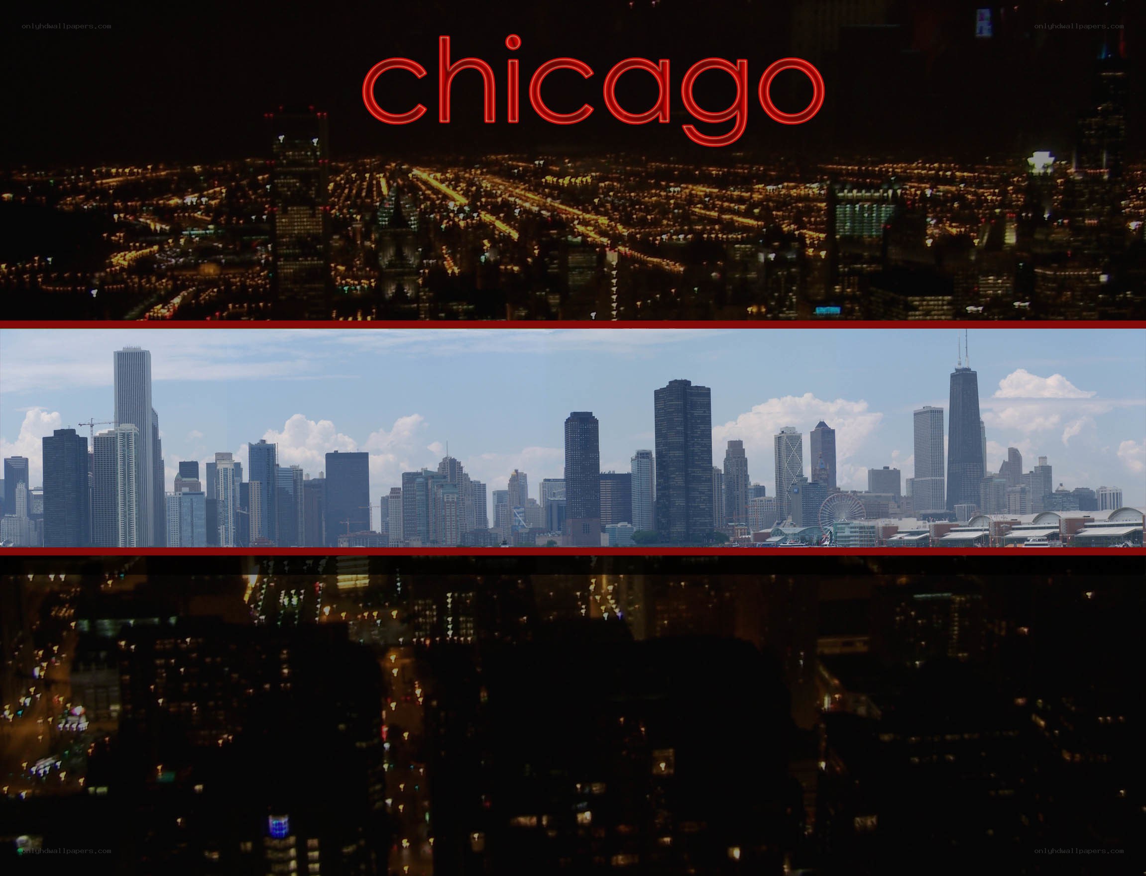 Chicago skyline collage