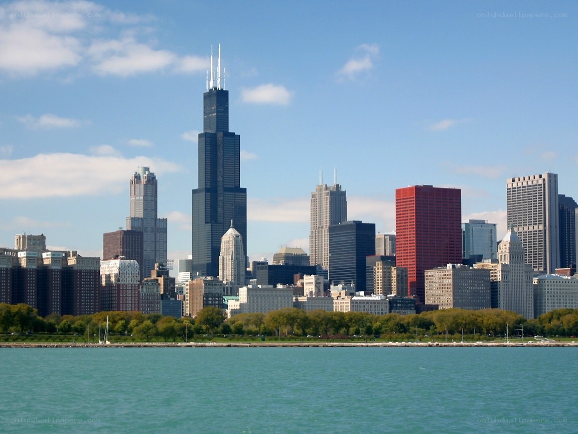Chicago skyline from the lake