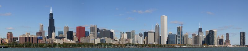 Chicago skyline from the lake