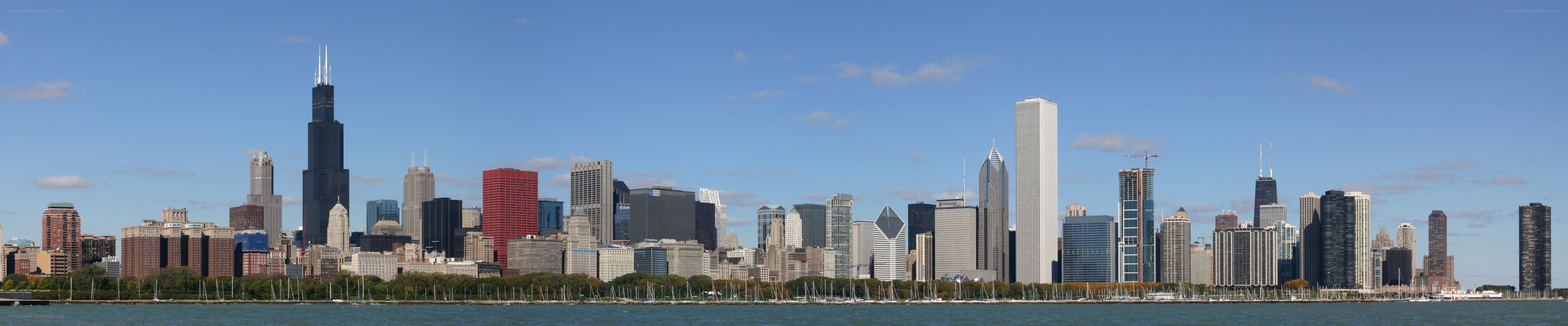 Chicago skyline from the lake