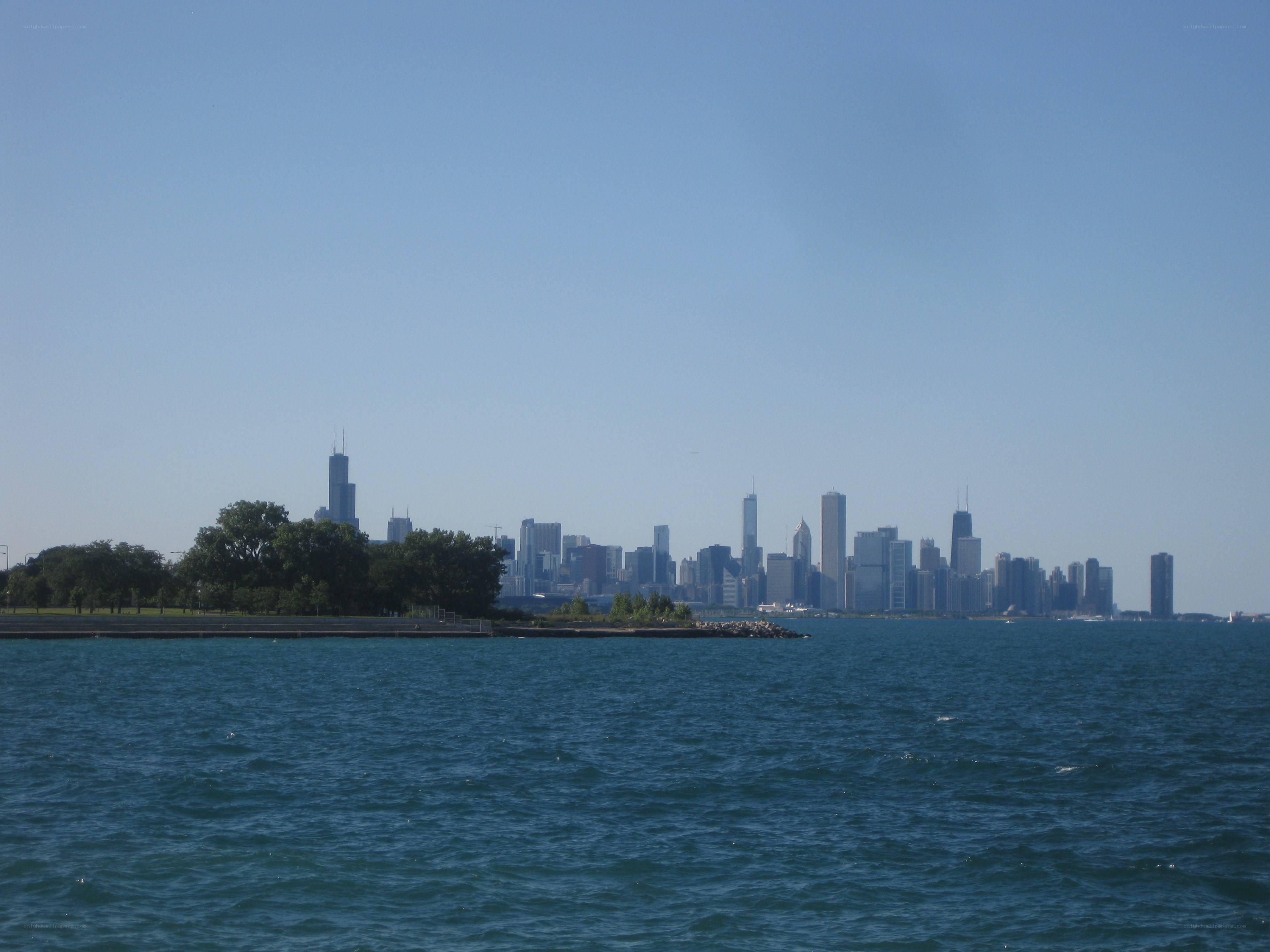 Chicago skyline from the lake