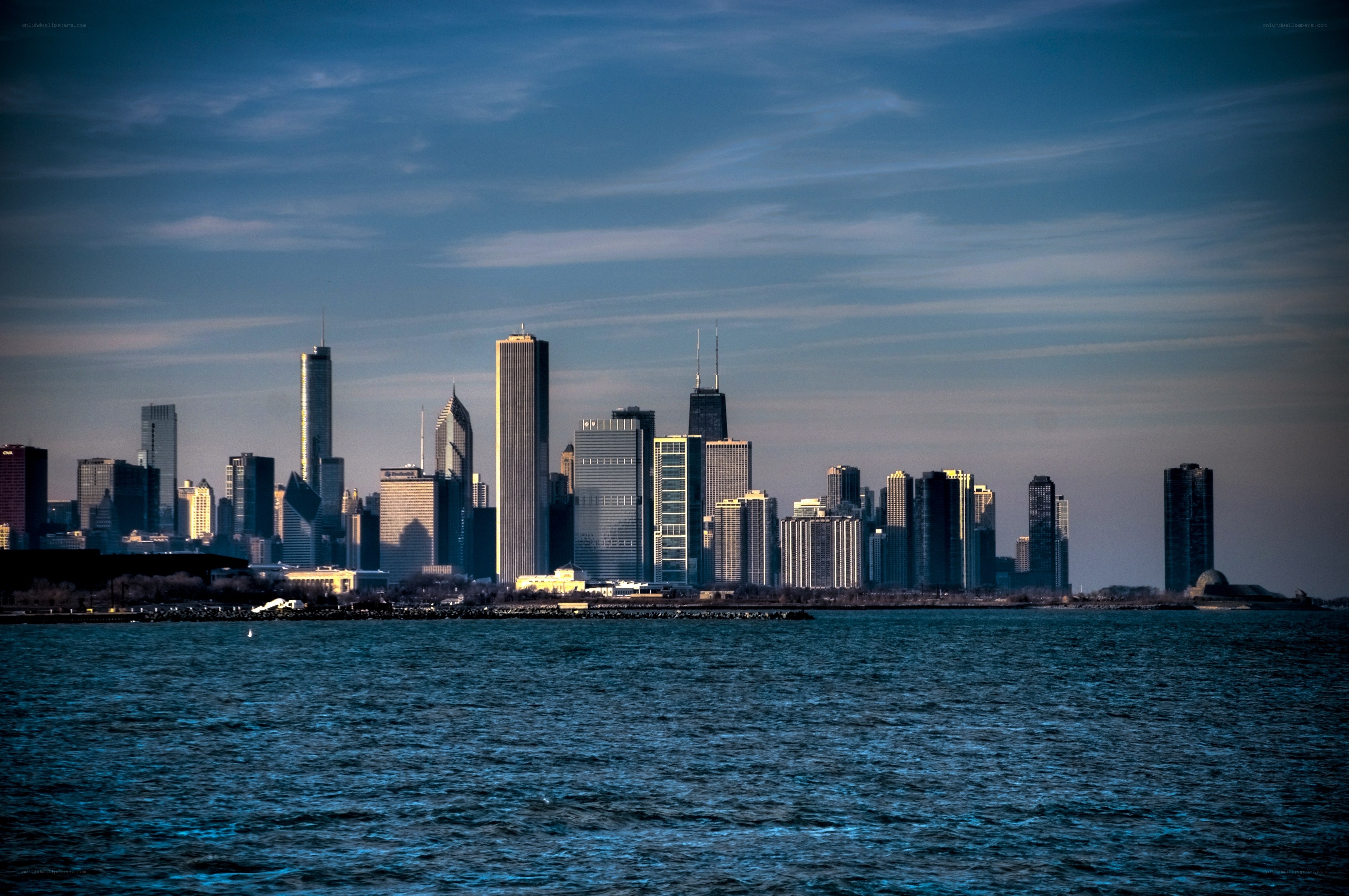 Chicago skyline from the lake