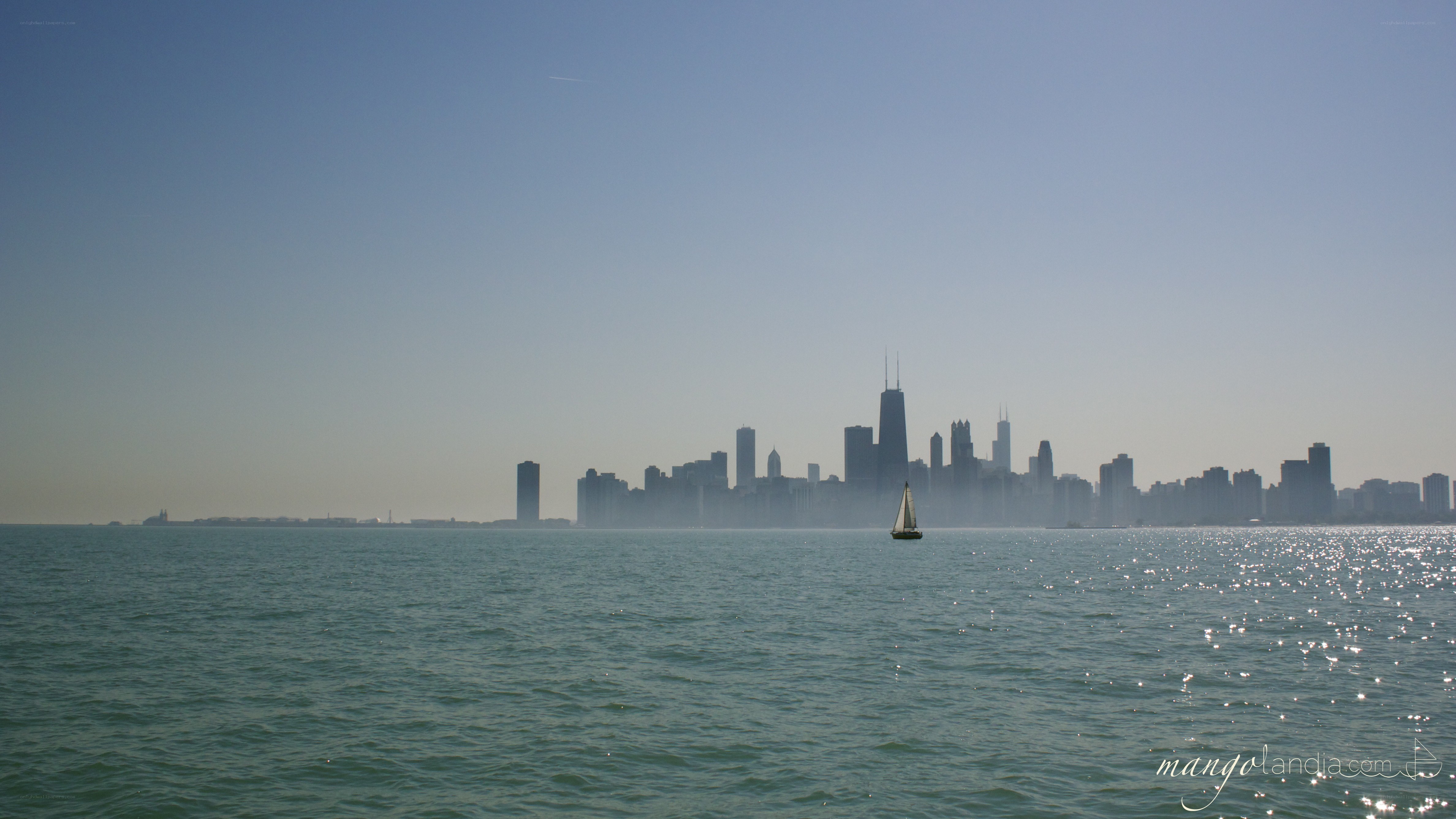 Chicago skyline from the water