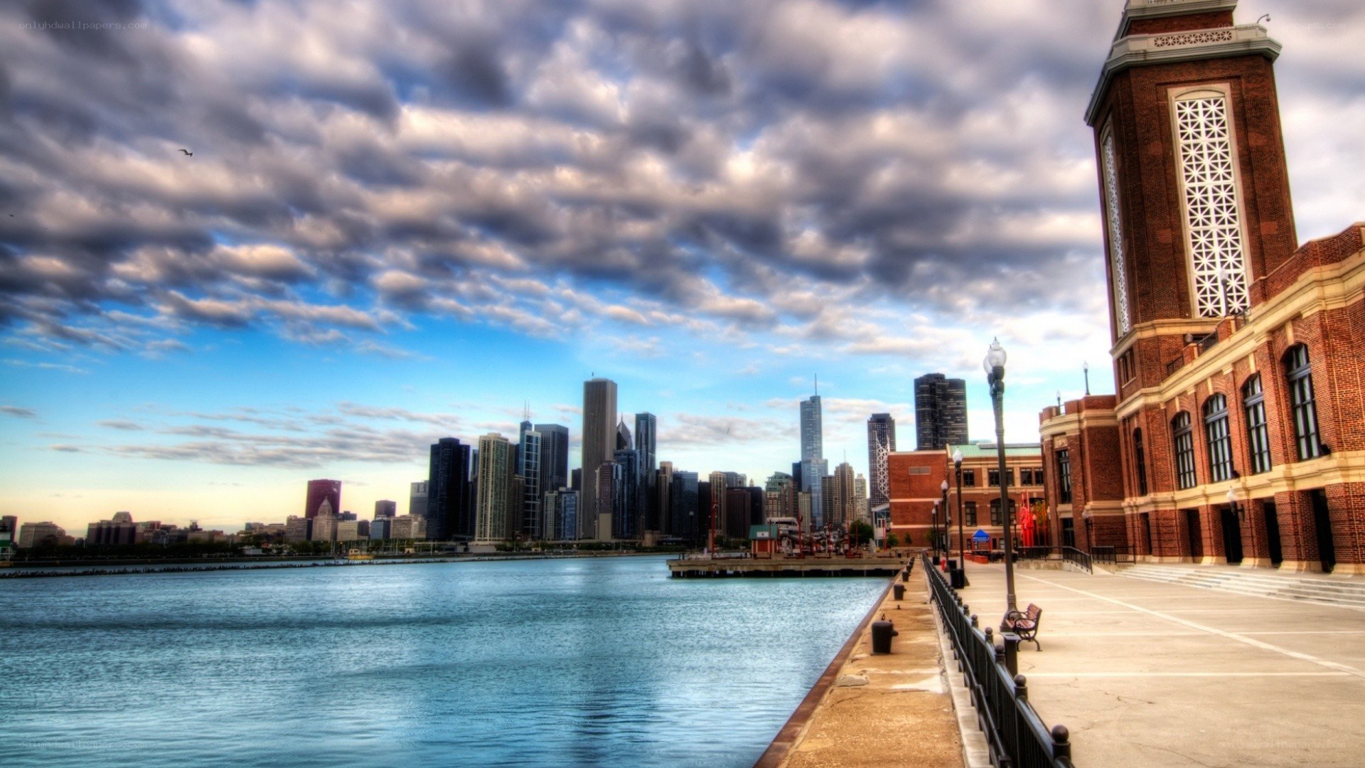 Chicago skyline from the waterfront