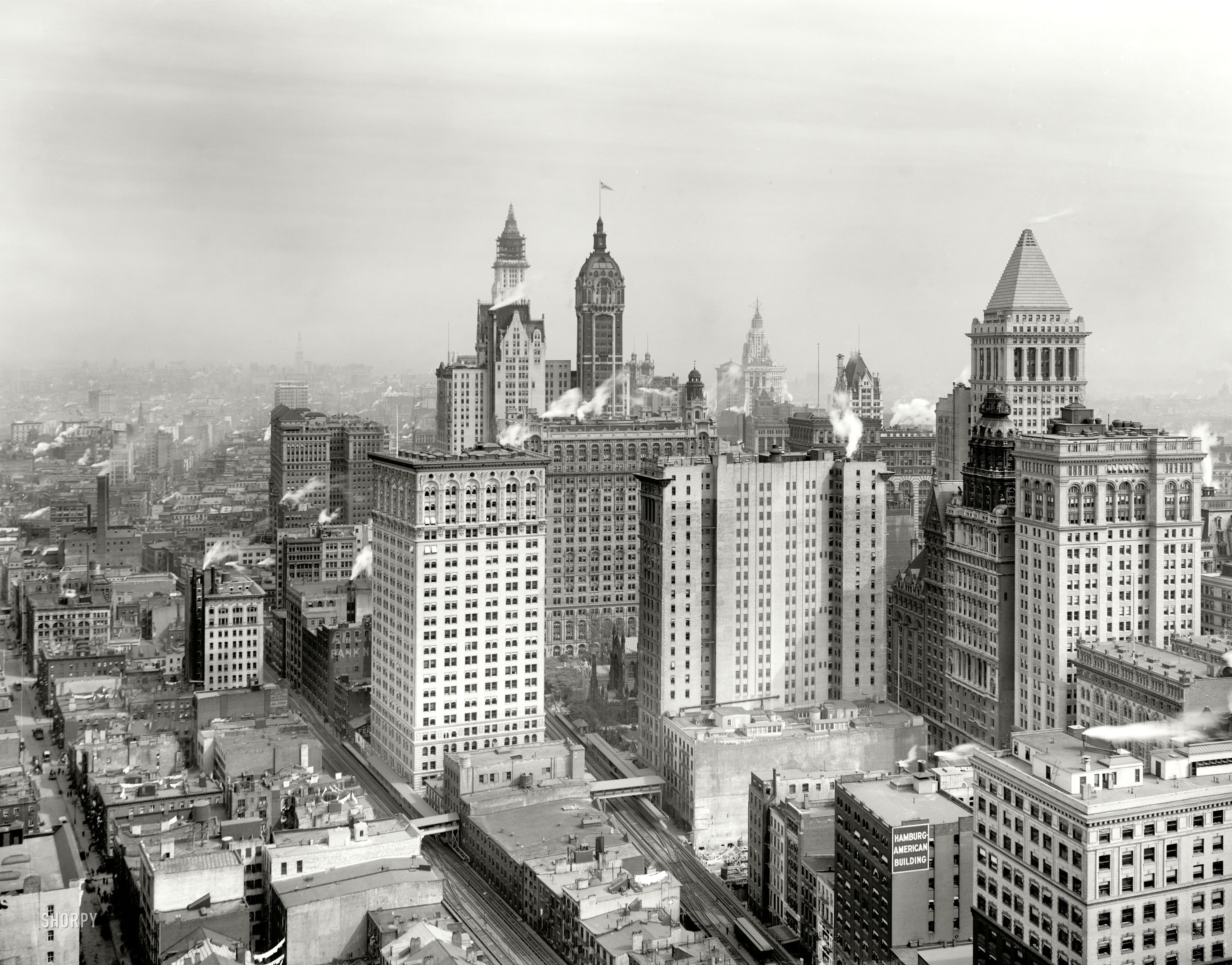 Chicago skyline in the 1930s