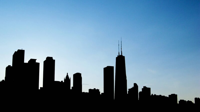 Chicago skyline silhouette