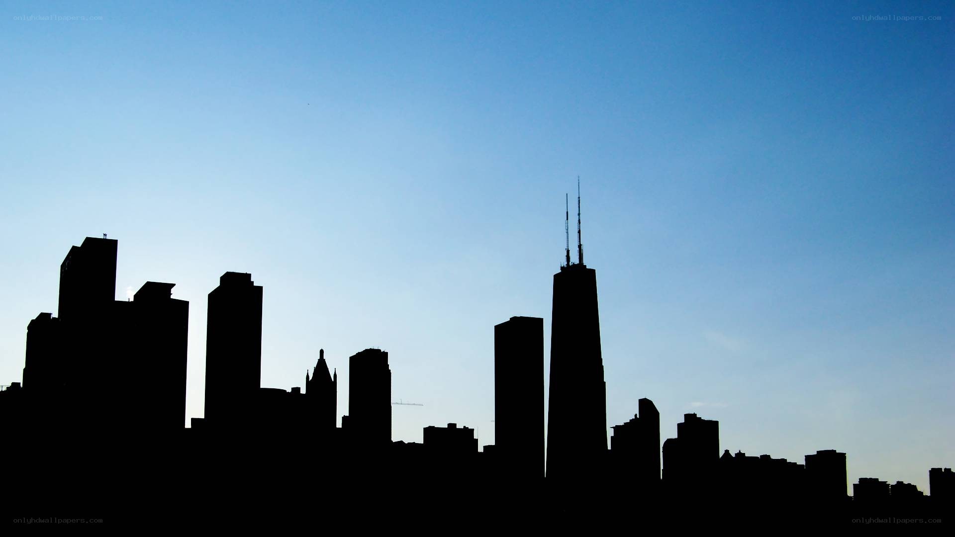 Chicago skyline silhouette