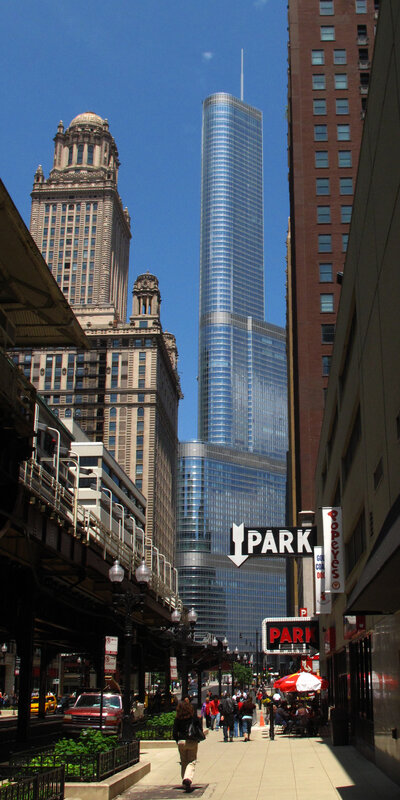 Chicago skyline with Trump Tower