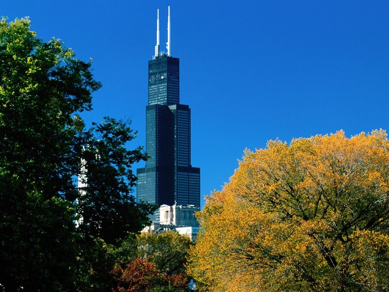 Chicago skyline with Willis Tower