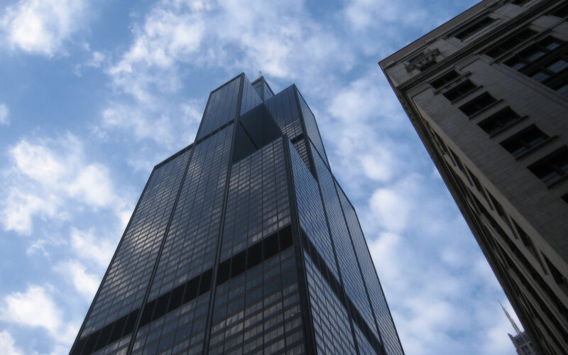 Chicago skyscraper view