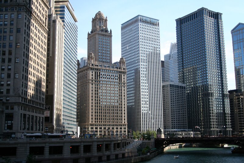 Chicago Skyscrapers — Gray, Urban