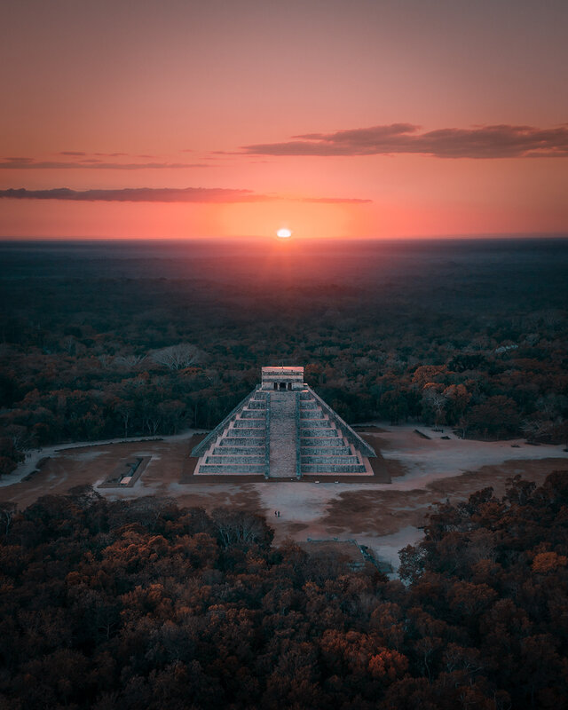 Chichén Itzá Pyramid — Orange