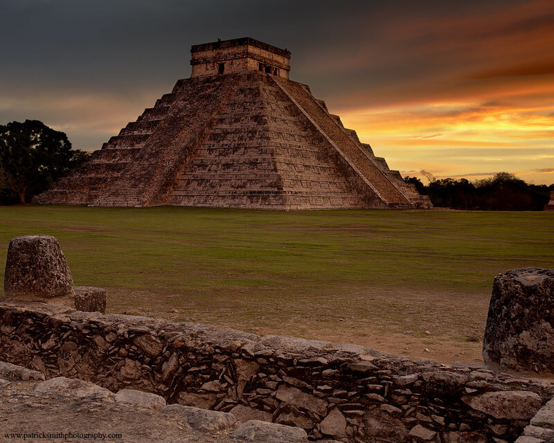 Chichen Itza at sunset