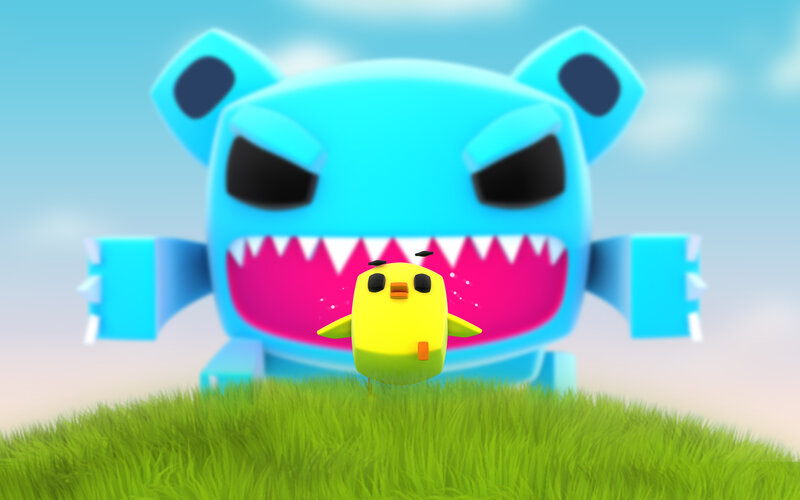 Chick vs monster