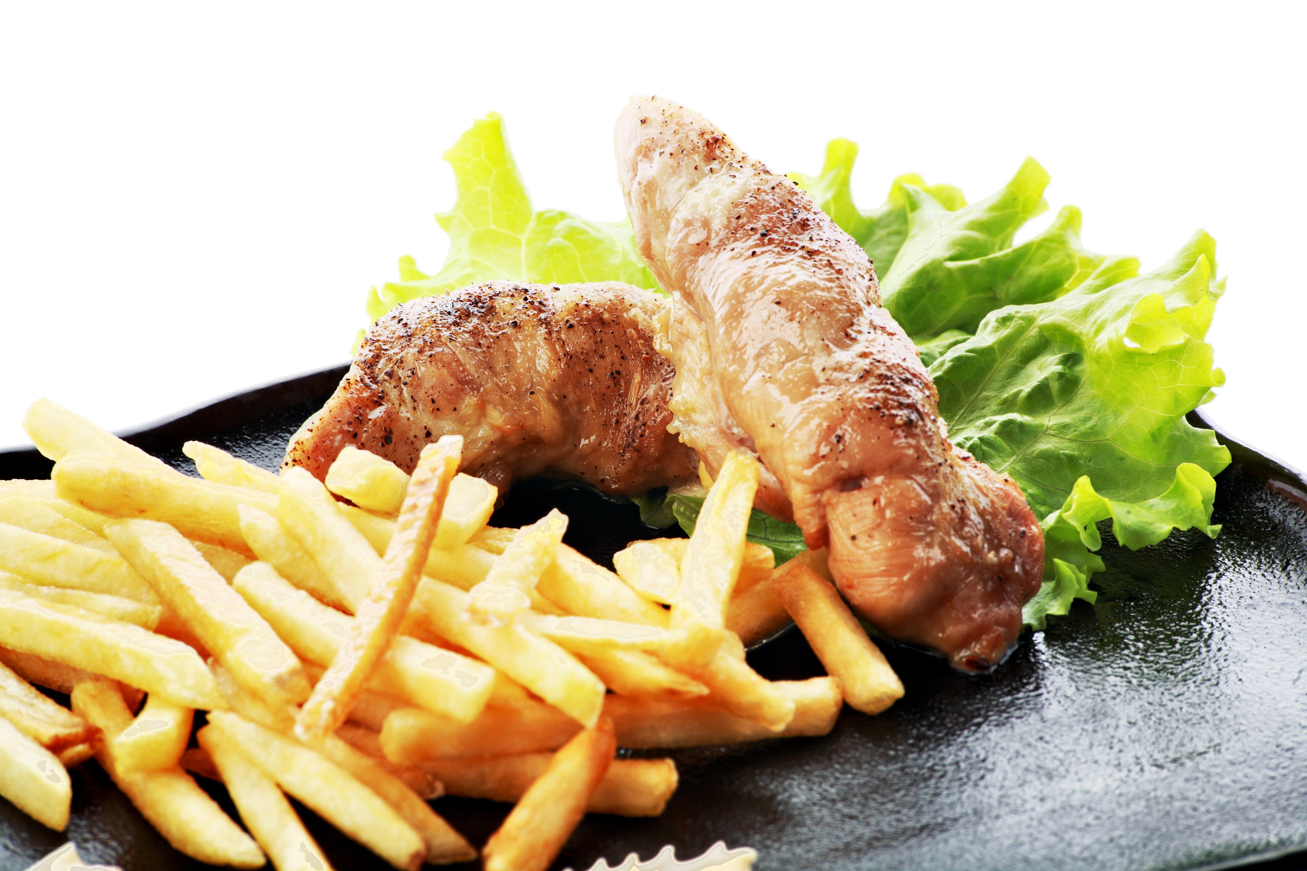 chicken and fries meal