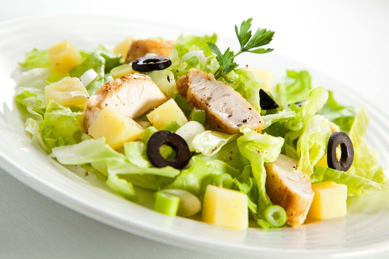 chicken and vegetable salad