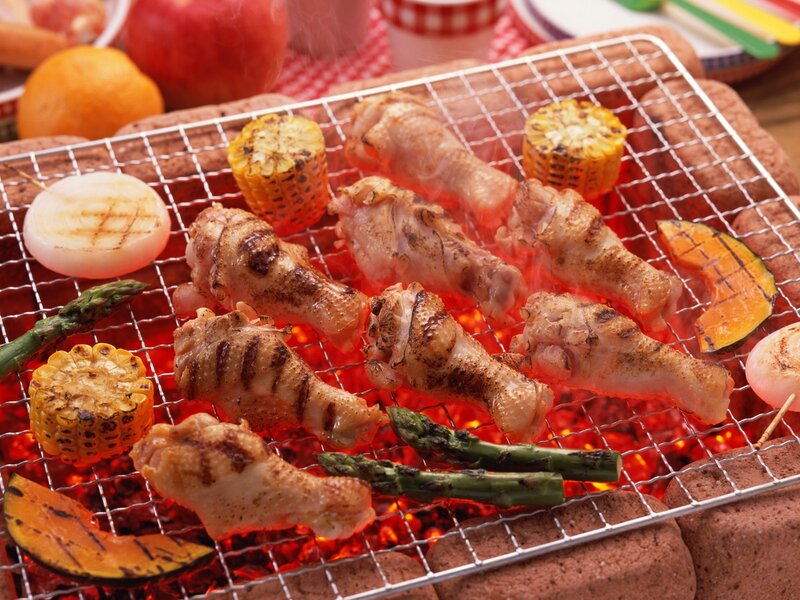 Chicken and Vegetables Grilling