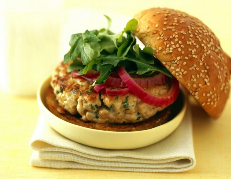 Chicken Burger with Arugula