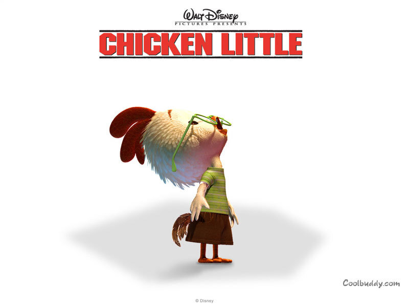 Chicken Character Wearing Glasses