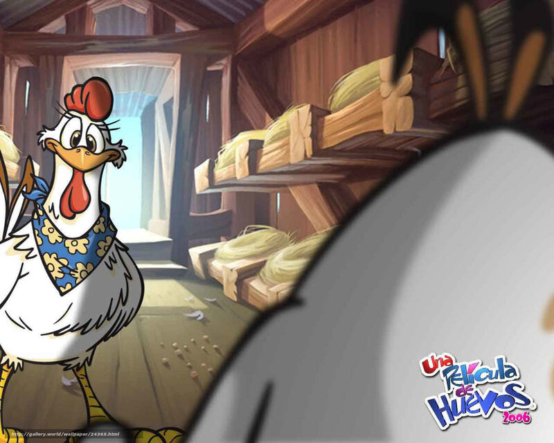 Chicken in a barn