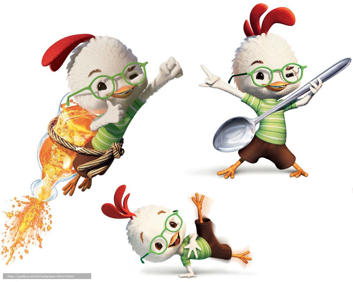 Chicken Little character poses