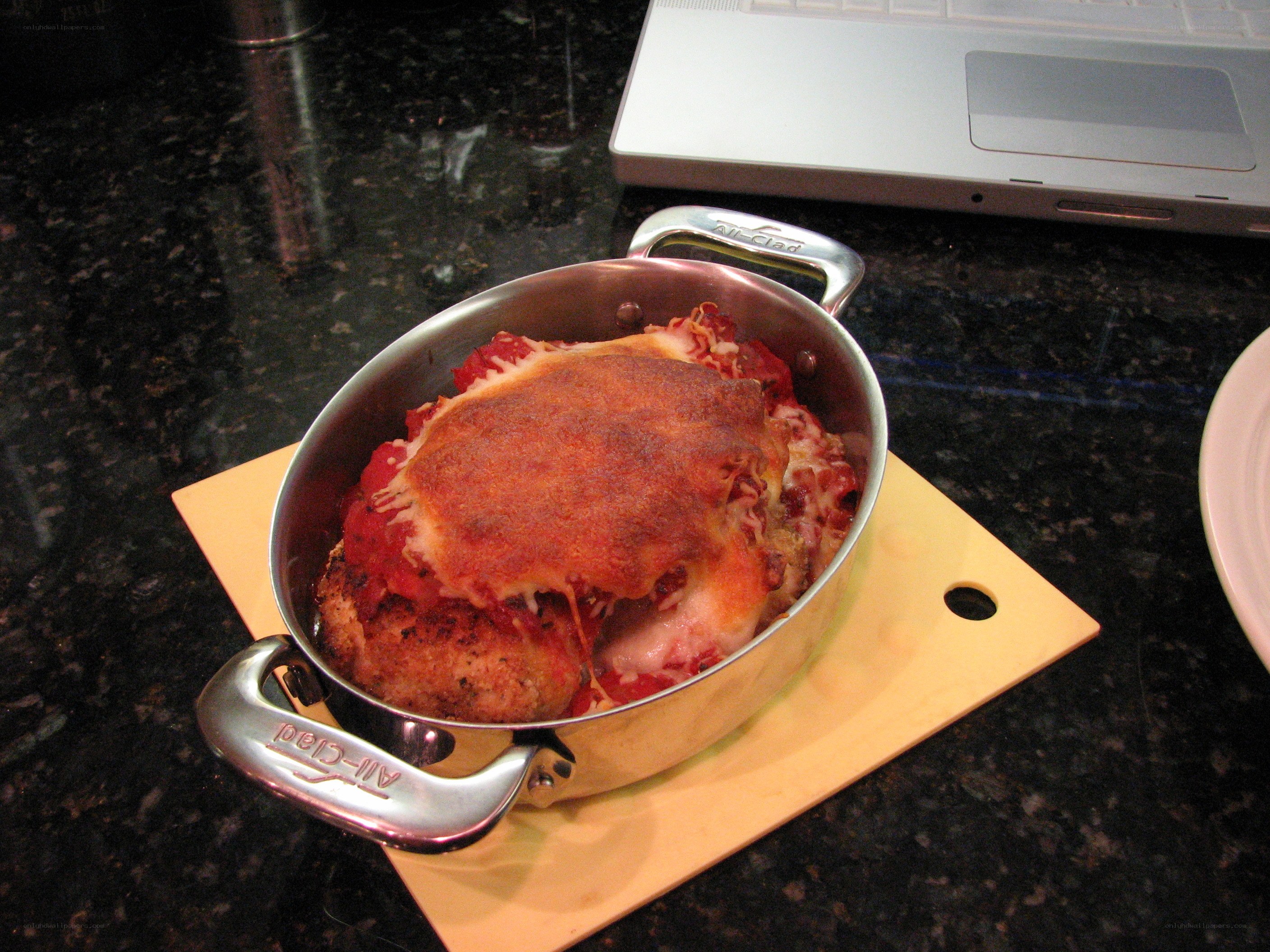 Chicken parmesan in a pot