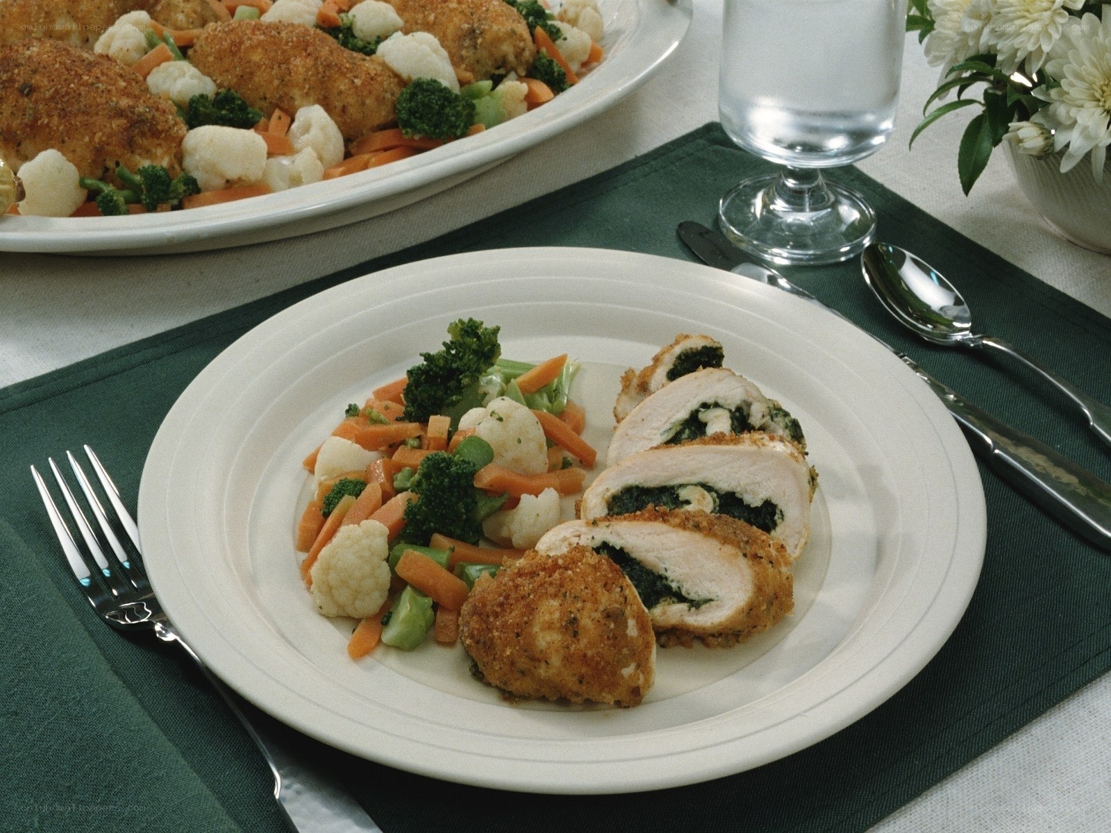 Chicken Roll with Vegetables