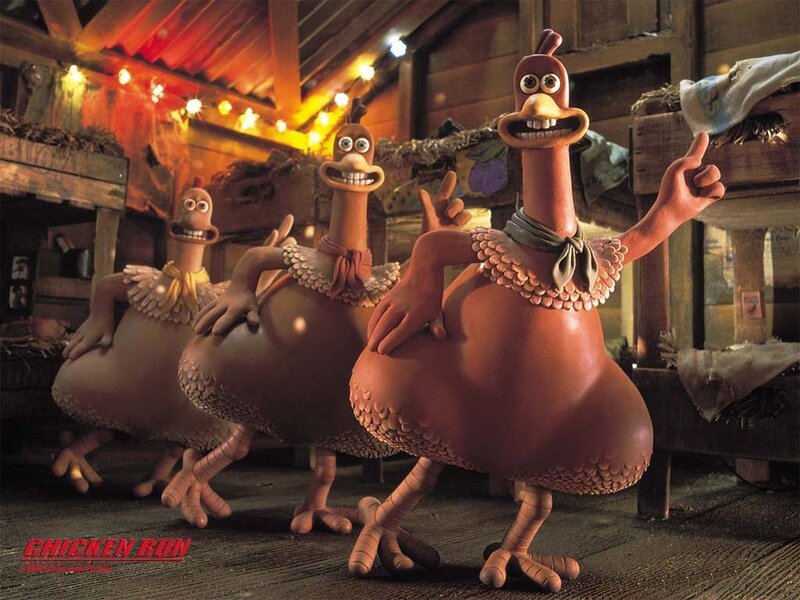 Chicken Run movie scene