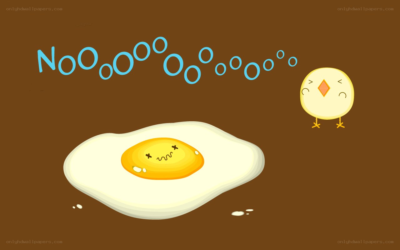 chicken says no to fried egg