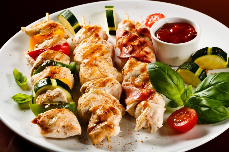 Chicken Skewers with Vegetables